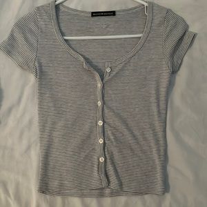 Brand new grey and white striped brandy tee. One size:)